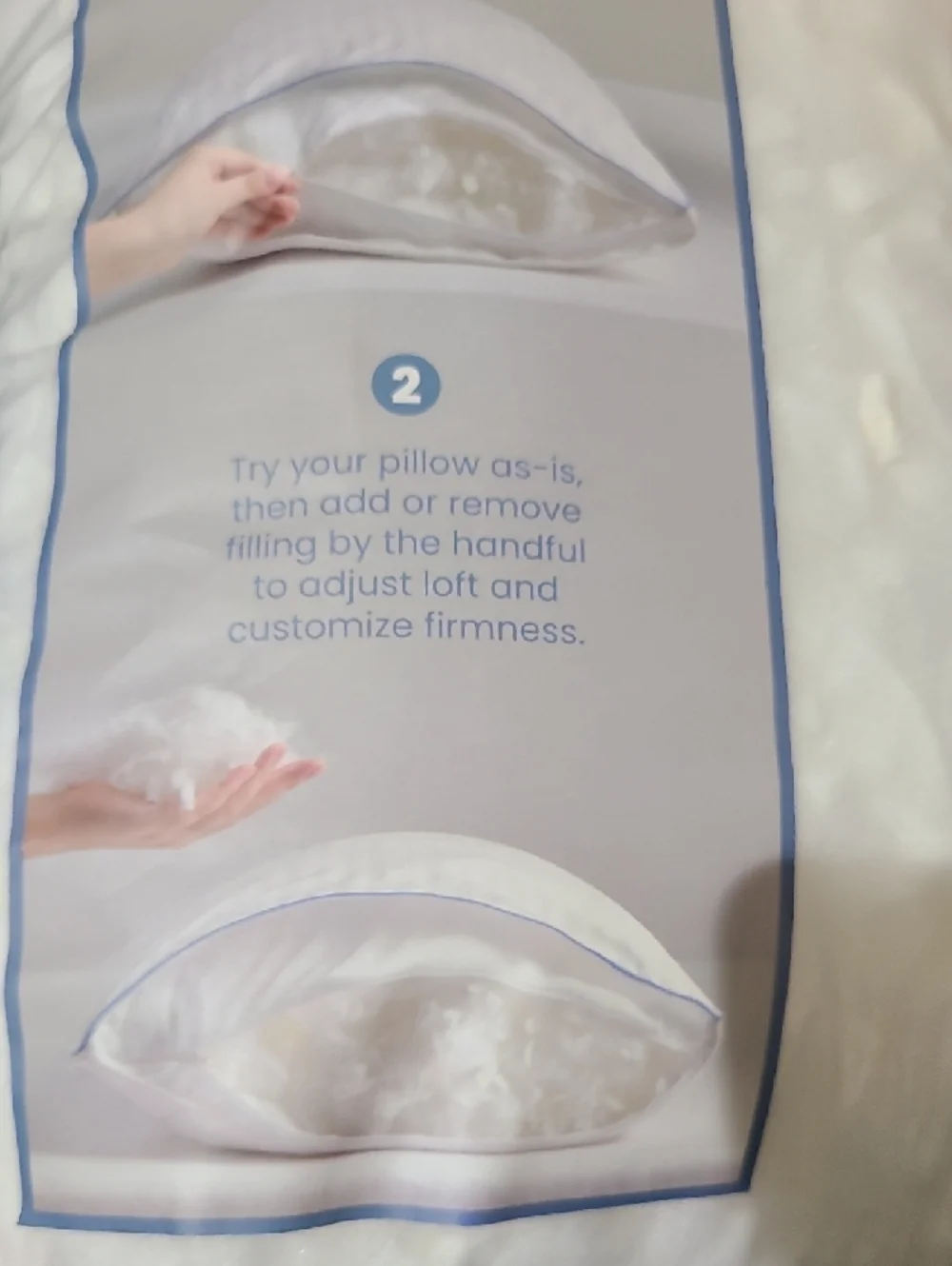 Extra Fill Pillow Insert - White. NWOT